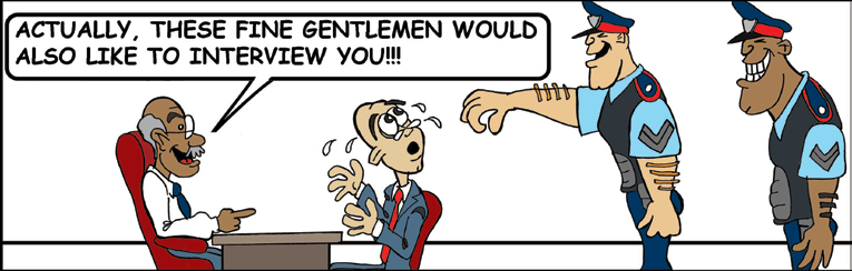 Original cartoon for Are There Other Issues You Need to Clean Up?