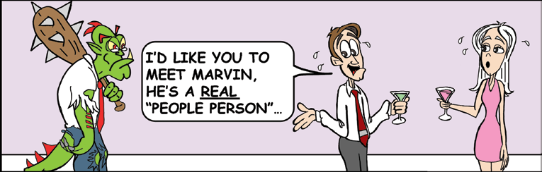 Original cartoon for Are You Aligned With How Others Perceive You?