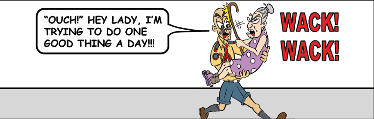 Original cartoon for Are You Doing One Great Thing Every Day to Move Yourself Forward?