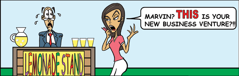 Original cartoon for Are You the Right Candidate for Self-Employment?