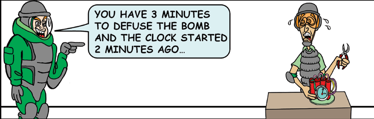 Original cartoon for Are You Utilizing the Three-Minute Rule?